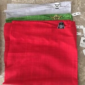 STAR WARS Cotton and linen handkerchief SET OF 3